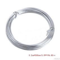 도예 조소 공예 꽃집 알루미늄 와이어 보석 도자기 금형 실버 5m 긴 1mm 15mm 2mm, 3