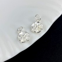 [DP3-005] 실버 부자재 매화 꽃 펜던트 팔찌 목걸이만들기 악세사리 DIY 재료 silver 925