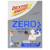 덱스트로 에너지 타블릿 20정 3개입 베리 Dextro Energy Zero Calories Berry 3 x 20 (240g)