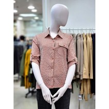 올리비아로렌 간절기 체크 롤업 긴팔셔츠 VOCNLXF7466
