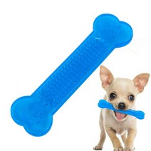 도매팜 강아지 치석 제거 실리콘 이갈이 뼈다귀 장난감, 1개, 레드