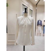 JJ 지고트 턱 디테일 라운드넥 정장 이너용 블라우스 GLBA0BL80(2201543)
