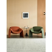 라운지 체어 카페 디자인 인테리어 거실 의자 1인용 안락, 단일사이즈, 청록색