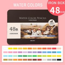전문가용 색연필 color 오일 컬러 연필 나무 부드러운 연필 프라즈마, 2-48가지 수채화
