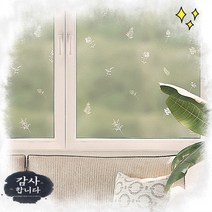 유리창시트 1mX2m 미니허브 창문시트지 무점착 반투명 안개 썬팅지 유리문 거울 필름 베란다, 단품