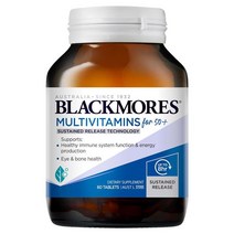 뉴질랜드 블랙모어스 Blackmores Multi For 50+ 50세이상 멀티비타민 서스테인드 릴렉스 60정, 1팩