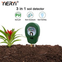 분석 장비 측정기 계측기 Yieryi Portable 3 in 1 토양 감지기 Double Needle 디지털 Ph 습도계 원예 나무 심기 Agr 용 비옥 시험기