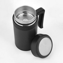 사계절 거름망 차우림 손잡이 텀블러 (450ml 블랙), 상세페이지 참조, 상세페이지 참조