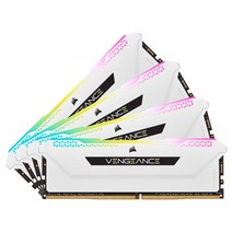 커세어 DDR4-3600 CL18 VENGEANCE RGB PRO 32G(8x4)WH, 상세페이지 참조