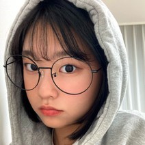 엉클스 국산 62mm 블루라이트 차단 빅 오버사이즈 동글이 안경