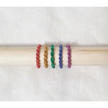 마크라메 매듭 반지 만들기 DIY 키트 집에서 할수있는 취미, 블루