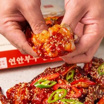 레드꽃게 연안부두 국내산 간장게장 양념게장 암꽃게 1kg 2~3마리, 국내산양념게장700g