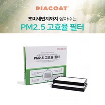 다이아코트 쌍용자동차 초미세먼지 차량용 에어필터 에어컨필터, S02-렉스턴W