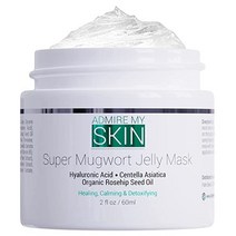 어드마이어 마이스킨 쑥 페이스 마스크 건성 피부를 위한 하이드레이팅 뷰티 페이스 마스크 2온스