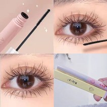 번지지않는마스카라 워터프루프 롱래쉬 컬러 볼륨 속눈썹픽서 블랙 두꺼운 고정 컬링 방수 자연스럽게 이 번지지 않는 전문 메이크업 제품, 블랙 마스카라