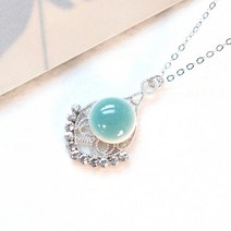 박씨상방 고급 도자기청자 럭셔리 목걸이 N