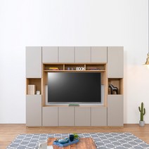 [보루네오] 엘리브 월플렉스 2400 TV 다용도 수납장 bk101, 그레이