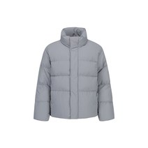 폴햄 폭팔 남여 공용 오리털 (50/50) 푸퍼 다운 그레이 숏패딩