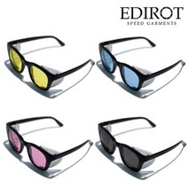 에딜에딜롯 윙글라스 방풍고글 001 4종 WING GLASSES CRYSTAL BLACK 4COLOR, 고글 001- 블랙/스모크