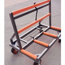 유리 대차 운반대 대리석 접이식 이동식 카트 구르마, B 기울어진 바닥 카트 + 다목적 폴 확장형, 1개