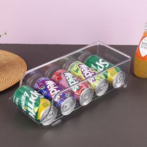 아코빅스 다용도 투명 수납 정리 트레이 냉장고 캔음료 보관함