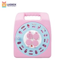 STH 러그박스 20m-1.5sq-캡형-USB 캠핑 릴선 전기 리드선, 핑크