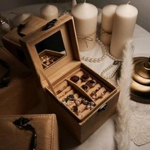 쥬얼리 박스 귀걸이 보관함 악세 서리 정리대 사리 거치대, 클래식블루