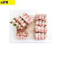 식자재 도매 삼겹아스파라거스말이 50g x10 x8개