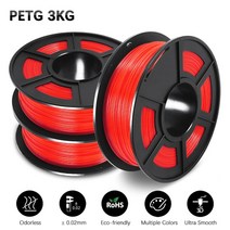 3D 프린터 필라멘트 용 PLA 필라멘트 PLA 1KG 3 롤/세트 1.75MM 10 배 인성 빠른 배송 PLA ABS PETG 목재, [13] PETG Red 3 rolls, 13 PETG Red 3 rolls