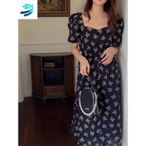 여름 검은 드레스 여성의 허리 슬리밍 독특한 디자인 롱 드레스