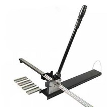 가이드레일 절단기 작두 머신 스틸 핸드 철제 자재, 더블 그루브 싱글 컷 레일 자 없음