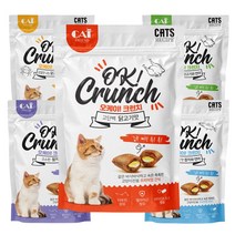 고양이 여름나기 영양간식 크런치 비스켓 덴탈케어 밸런스 반려묘 노령묘, 1개, 치킨연어