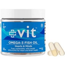 오메가 3 피쉬 오일 1000mg 캡슐 - epa 앰프가 포함된 심장 및 뇌 건강 보조제 DHA 지방산 | 빛의 마음 앰프 마음 트림이 없는 맛 소프트젤 울트라 클리어 삼키기, 1 카운트(30개들이 팩)