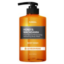 쿤달 퓨어 바디워시 라비앙로즈향, 2개, 500ml