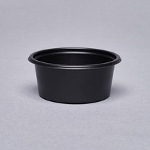 다용도 원형 용기 소스컵 반찬컵 다용도 1호 블랙 70ml, 3000개
