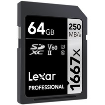 Lexar SDXC 1667x 64GB SD메모리카드