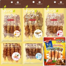 네츄럴코어 콜라겐 미니돌돌 강아지간식 + 만도 스페샬푸드4p 1개증정, 5종혼합