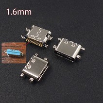 알루미늄 프로파일 10Pcs USB3.1 USB 연결 관 유형 C 수평 한 Mid 산 16P 여성 1.6mm 널 0.8mm 충전기 접합기 DIY, 01 Mid Mount 1.6MM
