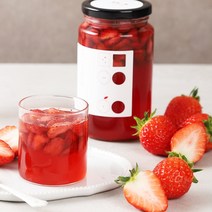 [당일발송] 담아요 국내산 생딸기 딸기청 수제과일청 카페용 카페납품 딸기라떼 딸기우유 리얼딸기청, 1팩, 딸기청 1kg