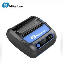 도트프린터 인쇄기 영수증 사무용 송장 다용도 라벨 Milestone 80mm Mobile Mini Handheld Thermal Printer, 01 WHITE_04 영국 플러그
