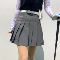 로로얼로이 세줄 발랄한 여성 골프 주름 치마 치마바지 골프웨어