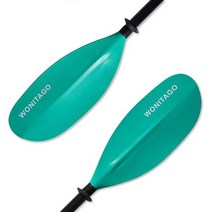 합금 샤프트 및 PP 블레이드가 있는 WONITAGO 카약 패들 플로팅 노 조정 가능한 230-250cm90-98인치, 물오리