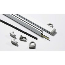 사각 족자봉 (알루미늄 원형 족자봉 16mm 알루미늄봉/족자봉 /베너봉), 1. 고리 타입 1개, 1개
