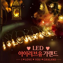 파티 LED 아이러브유 가랜드 블랑슈 SESEA