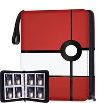 Nirttoth 4 포켓 트레이딩 카드 바인더 포켓몬 카드 슬리브와 호환 가능 TCG용 40 페이지 카드 컬렉터 앨범 홀더, 포켓몬카드