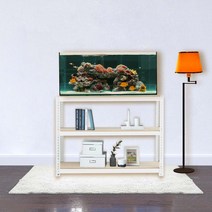 수조받침대 어항선반 축양장 3단 700 x 500 x 750, 블랙