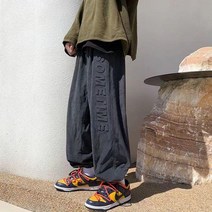 송민호 최우식 오버핏 트레이닝복 바지 빈티지 코듀로이 조거팬츠, 2XL, 다크회색(D03)