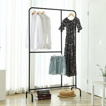 루미 2단 트리플행거 스탠드 행거 옷걸이, 루미2단트리플행거_화이트