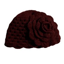 BomHCS 겨울 따뜻한 비니 및 장갑 수제 니트 크로셰 모자 모자 장갑 큰 꽃 (모자 또는 장갑 가격)