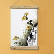 우드스크롤/40CmX60Cm-국화와난